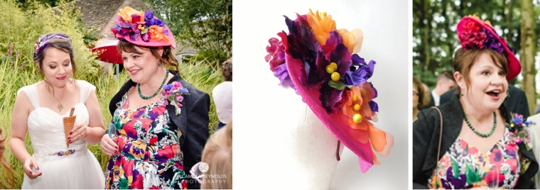 Bespoke hat for mother of the bride Helen